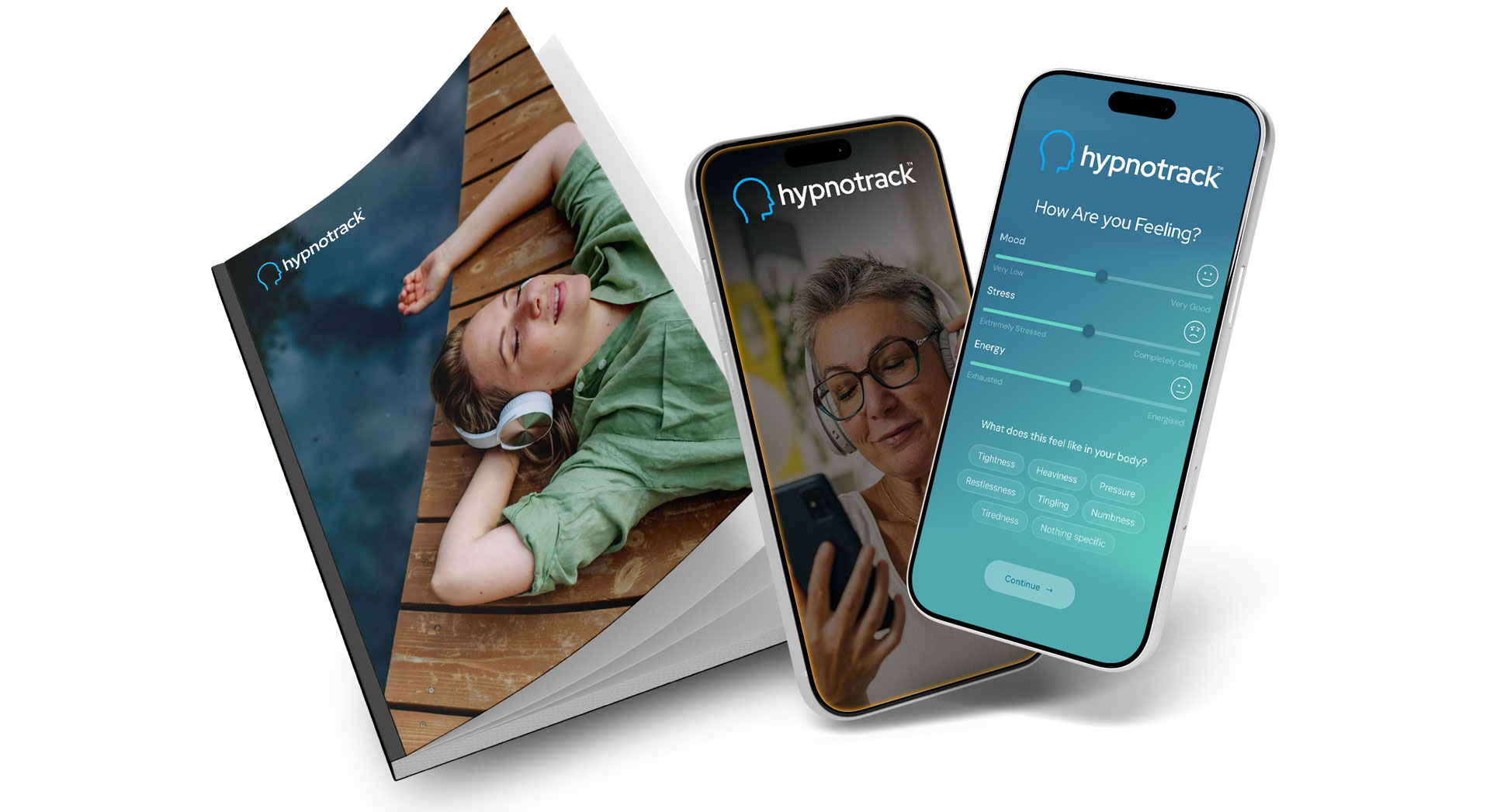 Hypnotrack session shown on laptop and mobile