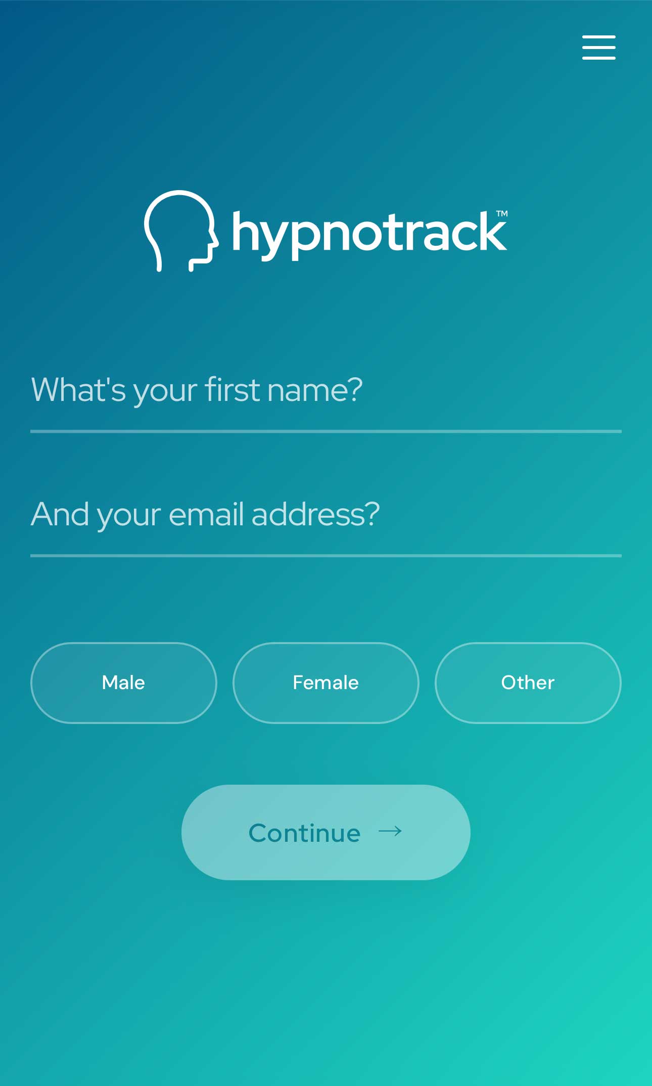 Hypnotrack consultation: name and email