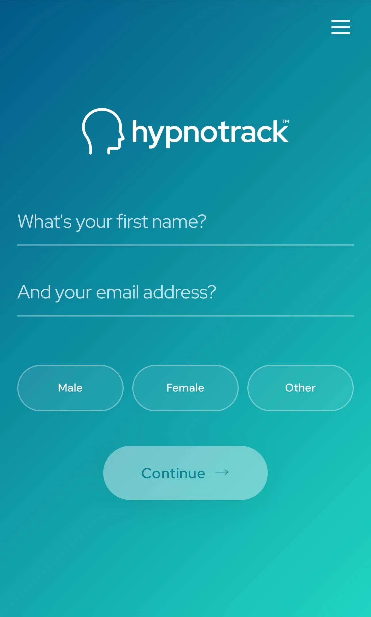 Hypnotrack consultation: name and email