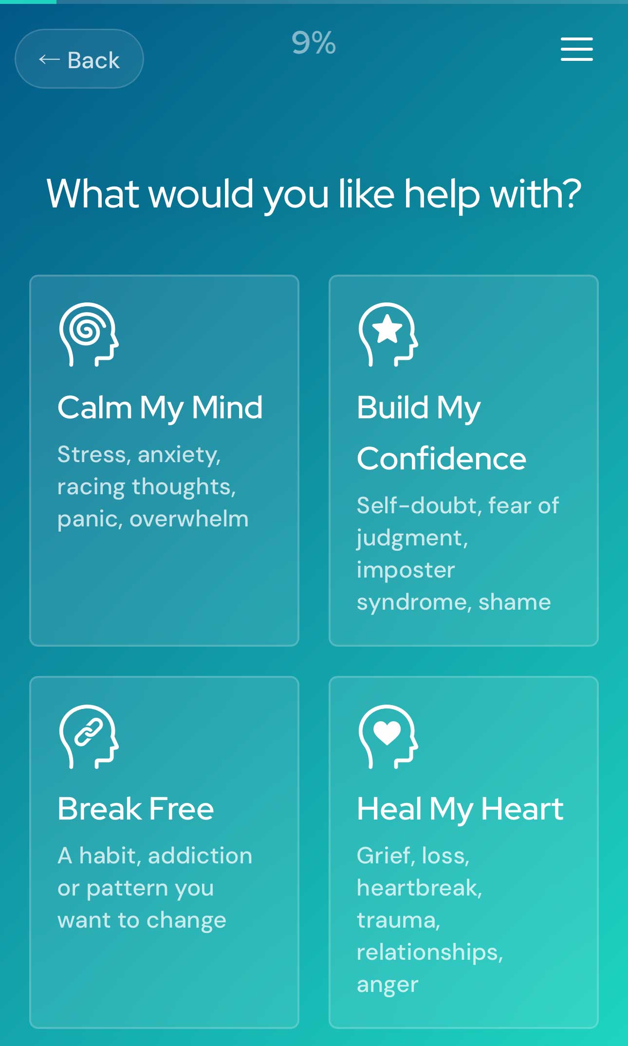 Hypnotrack consultation: what would you like help with
