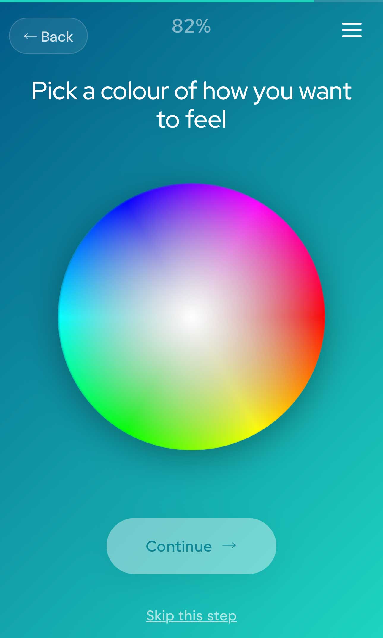 Hypnotrack consultation: pick a colour